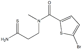 5-bromo-N-(2-carbamothioylethyl)-N-methylthiophene-2-carboxamide Structure