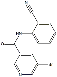 5-bromo-N-(2-cyanophenyl)pyridine-3-carboxamide 구조식 이미지