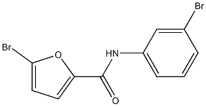 5-bromo-N-(3-bromophenyl)-2-furamide 구조식 이미지