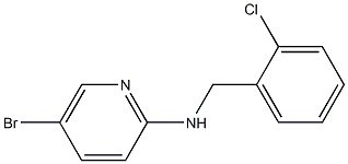 5-bromo-N-[(2-chlorophenyl)methyl]pyridin-2-amine 구조식 이미지