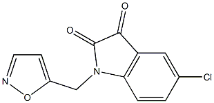5-chloro-1-(1,2-oxazol-5-ylmethyl)-2,3-dihydro-1H-indole-2,3-dione Structure