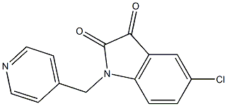 5-chloro-1-(pyridin-4-ylmethyl)-2,3-dihydro-1H-indole-2,3-dione 구조식 이미지