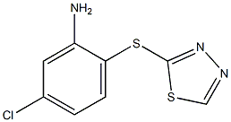 5-chloro-2-(1,3,4-thiadiazol-2-ylsulfanyl)aniline Structure