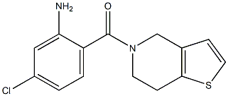 5-chloro-2-(6,7-dihydrothieno[3,2-c]pyridin-5(4H)-ylcarbonyl)aniline Structure