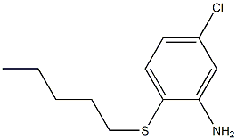 5-chloro-2-(pentylsulfanyl)aniline Structure