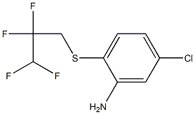 5-chloro-2-[(2,2,3,3-tetrafluoropropyl)sulfanyl]aniline Structure