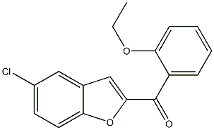 5-chloro-2-[(2-ethoxyphenyl)carbonyl]-1-benzofuran 구조식 이미지