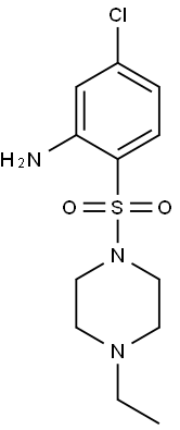 5-chloro-2-[(4-ethylpiperazine-1-)sulfonyl]aniline 구조식 이미지