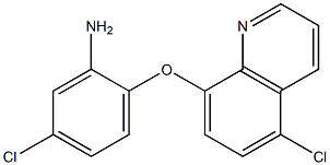 5-chloro-2-[(5-chloroquinolin-8-yl)oxy]aniline Structure