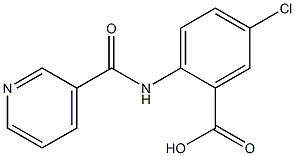 5-chloro-2-[(pyridin-3-ylcarbonyl)amino]benzoic acid 구조식 이미지