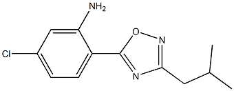 5-chloro-2-[3-(2-methylpropyl)-1,2,4-oxadiazol-5-yl]aniline Structure