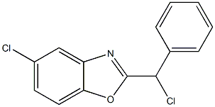 5-chloro-2-[chloro(phenyl)methyl]-1,3-benzoxazole Structure