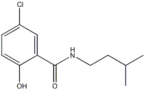 5-chloro-2-hydroxy-N-(3-methylbutyl)benzamide Structure