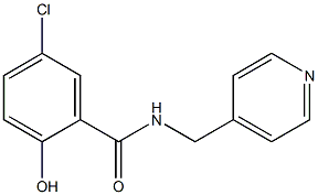 5-chloro-2-hydroxy-N-(pyridin-4-ylmethyl)benzamide 구조식 이미지