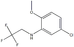 5-chloro-2-methoxy-N-(2,2,2-trifluoroethyl)aniline Structure