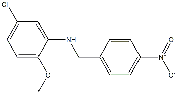 5-chloro-2-methoxy-N-[(4-nitrophenyl)methyl]aniline 구조식 이미지