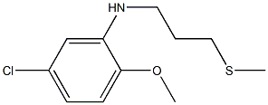 5-chloro-2-methoxy-N-[3-(methylsulfanyl)propyl]aniline Structure