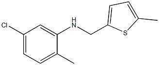 5-chloro-2-methyl-N-[(5-methylthiophen-2-yl)methyl]aniline 구조식 이미지