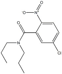 5-chloro-2-nitro-N,N-dipropylbenzamide Structure