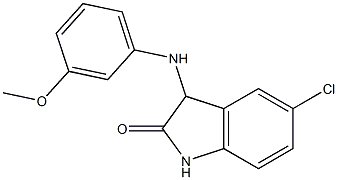 5-chloro-3-[(3-methoxyphenyl)amino]-2,3-dihydro-1H-indol-2-one 구조식 이미지