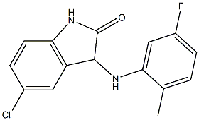 5-chloro-3-[(5-fluoro-2-methylphenyl)amino]-2,3-dihydro-1H-indol-2-one 구조식 이미지