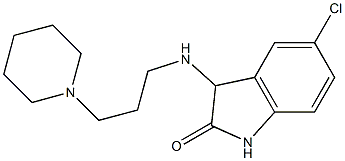 5-chloro-3-{[3-(piperidin-1-yl)propyl]amino}-2,3-dihydro-1H-indol-2-one Structure