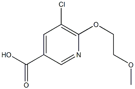5-chloro-6-(2-methoxyethoxy)pyridine-3-carboxylic acid Structure