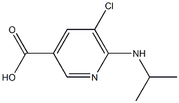 5-chloro-6-(propan-2-ylamino)pyridine-3-carboxylic acid 구조식 이미지