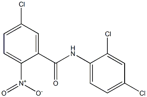 5-chloro-N-(2,4-dichlorophenyl)-2-nitrobenzamide 구조식 이미지