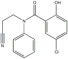 5-chloro-N-(2-cyanoethyl)-2-hydroxy-N-phenylbenzamide 구조식 이미지
