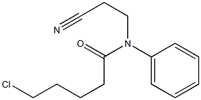 5-chloro-N-(2-cyanoethyl)-N-phenylpentanamide Structure