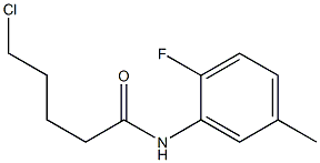 5-chloro-N-(2-fluoro-5-methylphenyl)pentanamide Structure