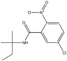 5-chloro-N-(2-methylbutan-2-yl)-2-nitrobenzamide Structure