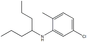 5-chloro-N-(heptan-4-yl)-2-methylaniline 구조식 이미지