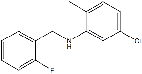 5-chloro-N-[(2-fluorophenyl)methyl]-2-methylaniline Structure