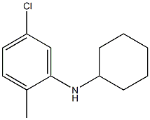 5-chloro-N-cyclohexyl-2-methylaniline 구조식 이미지