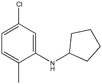 5-chloro-N-cyclopentyl-2-methylaniline Structure