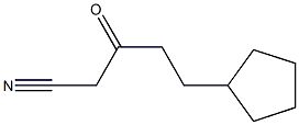 5-cyclopentyl-3-oxopentanenitrile Structure