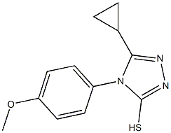 5-cyclopropyl-4-(4-methoxyphenyl)-4H-1,2,4-triazole-3-thiol 구조식 이미지