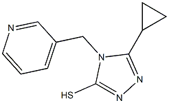 5-cyclopropyl-4-(pyridin-3-ylmethyl)-4H-1,2,4-triazole-3-thiol 구조식 이미지