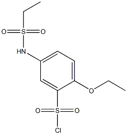 5-ethanesulfonamido-2-ethoxybenzene-1-sulfonyl chloride 구조식 이미지