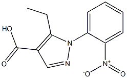 5-ethyl-1-(2-nitrophenyl)-1H-pyrazole-4-carboxylic acid Structure