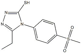 5-ethyl-4-(4-methanesulfonylphenyl)-4H-1,2,4-triazole-3-thiol 구조식 이미지