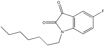 5-fluoro-1-heptyl-2,3-dihydro-1H-indole-2,3-dione Structure
