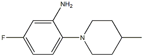 5-fluoro-2-(4-methylpiperidin-1-yl)aniline 구조식 이미지