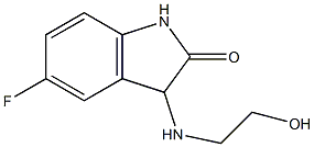 5-fluoro-3-[(2-hydroxyethyl)amino]-2,3-dihydro-1H-indol-2-one Structure