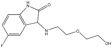 5-fluoro-3-{[2-(2-hydroxyethoxy)ethyl]amino}-2,3-dihydro-1H-indol-2-one Structure