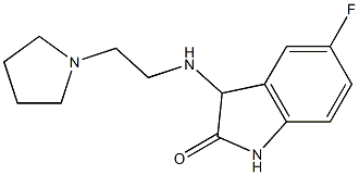 5-fluoro-3-{[2-(pyrrolidin-1-yl)ethyl]amino}-2,3-dihydro-1H-indol-2-one Structure