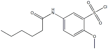 5-hexanamido-2-methoxybenzene-1-sulfonyl chloride Structure