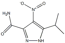 5-isopropyl-4-nitro-1H-pyrazole-3-carboxamide 구조식 이미지